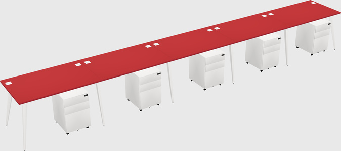 Bureau rectangulaire moderne