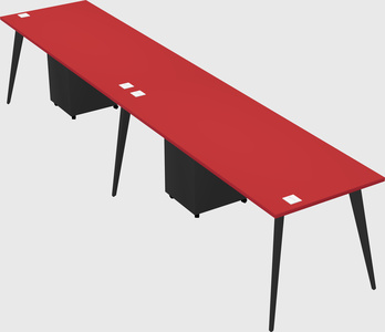 Bureau rectangulaire moderne