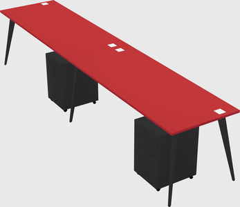 Bureau rectangulaire moderne