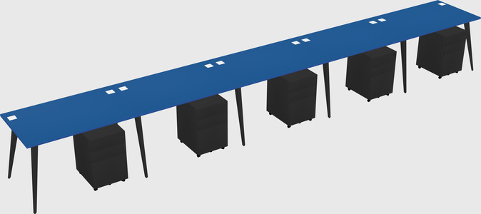 Modern rectangular office desk