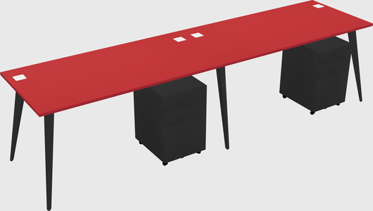 Bureau rectangulaire moderne