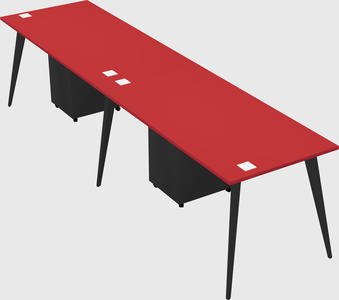 Bureau rectangulaire moderne