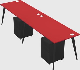 Bureau rectangulaire moderne
