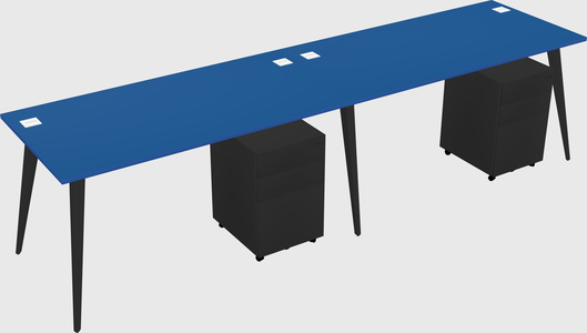 Bureau rectangulaire moderne