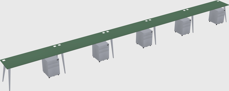 Modern rectangular office desk