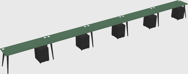 Modern rectangular office desk