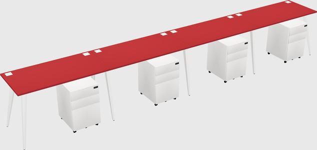 Modern rectangular office desk