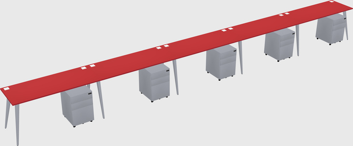 Bureau rectangulaire moderne