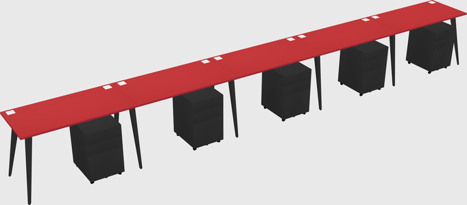 Modern rectangular office desk