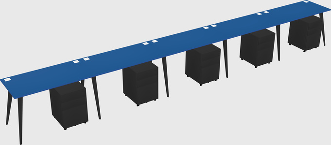 Modern rectangular office desk