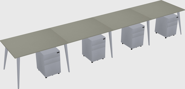 Modern rectangular office desk