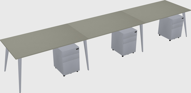 Bureau rectangulaire moderne