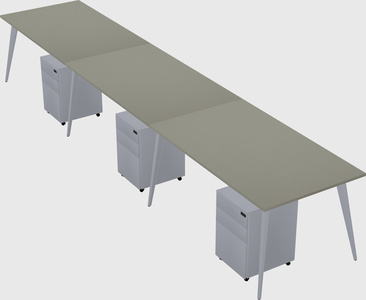 Bureau rectangulaire moderne