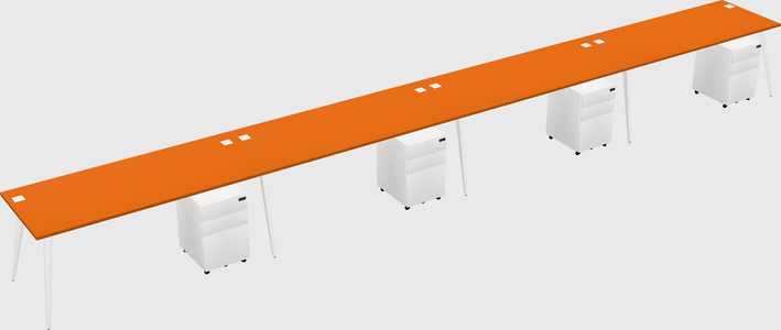 Modern rectangular office desk