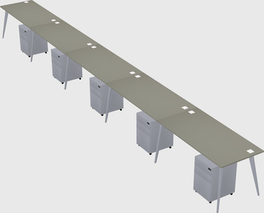 Modern rectangular office desk