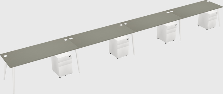 Modern rectangular office desk