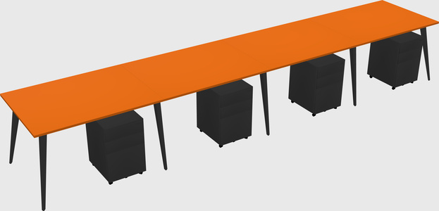 Modern rectangular office desk