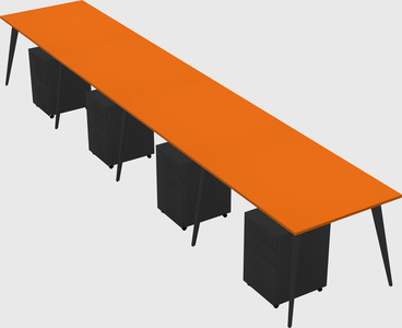 Modern rectangular office desk