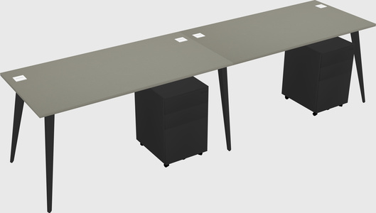 Bureau rectangulaire moderne