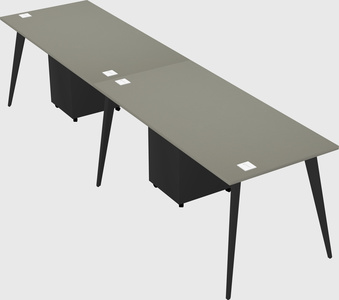 Bureau rectangulaire moderne
