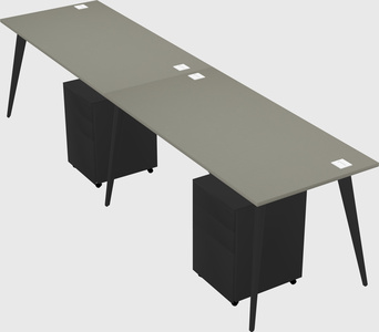 Bureau rectangulaire moderne