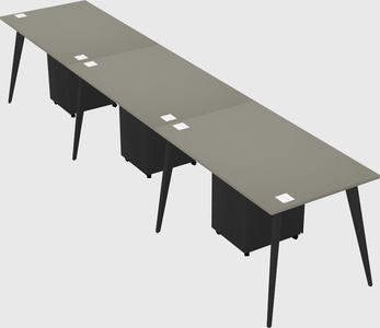 Bureau rectangulaire moderne