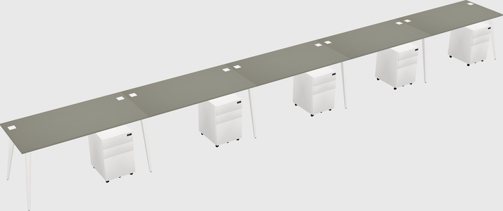 Modern rectangular office desk