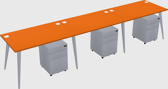 Modern rectangular office desk
