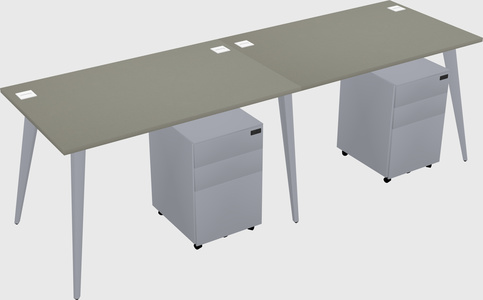 Bureau rectangulaire moderne