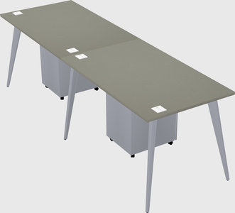 Bureau rectangulaire moderne
