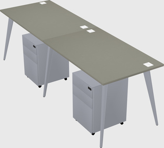 Bureau rectangulaire moderne