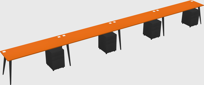 Modern rectangular office desk