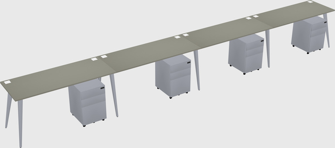 Modern rectangular office desk