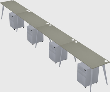 Modern rectangular office desk