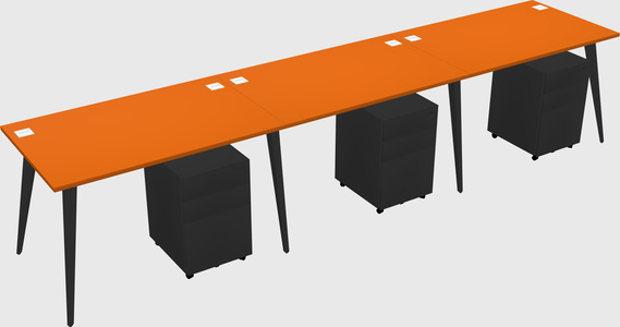 Modern rectangular office desk