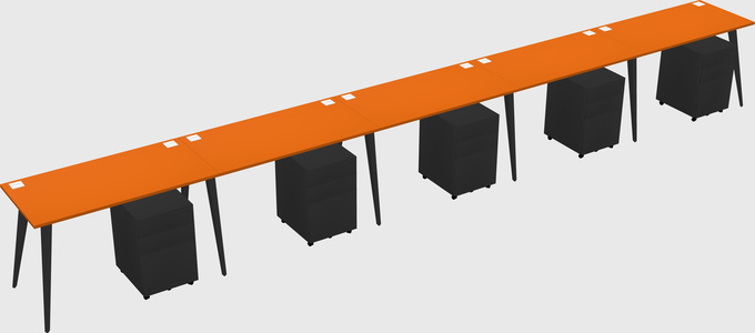 Modern rectangular office desk