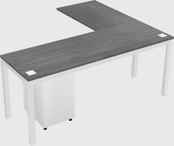 L-shaped desk