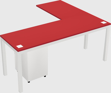 L-shaped desk