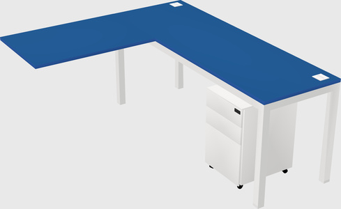 L-shaped desk