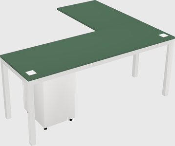 L-shaped desk