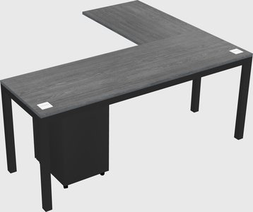 L-shaped desk