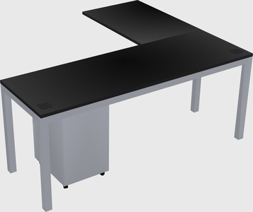L-shaped desk