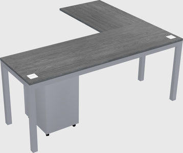 L-shaped desk