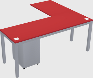 L-shaped desk