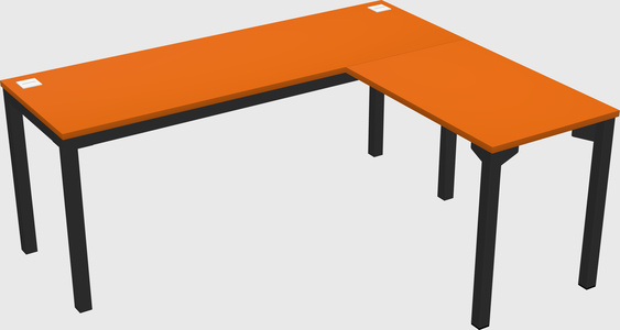 L-shaped desk