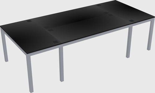 Shared office desks