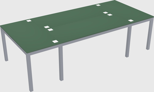 Shared office desks