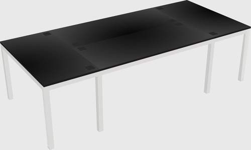 Shared office desks