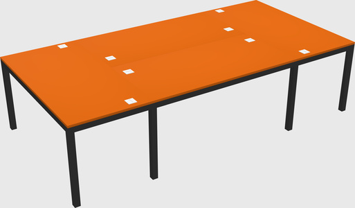 Shared office desks
