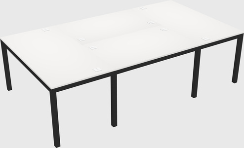 Shared office desks
